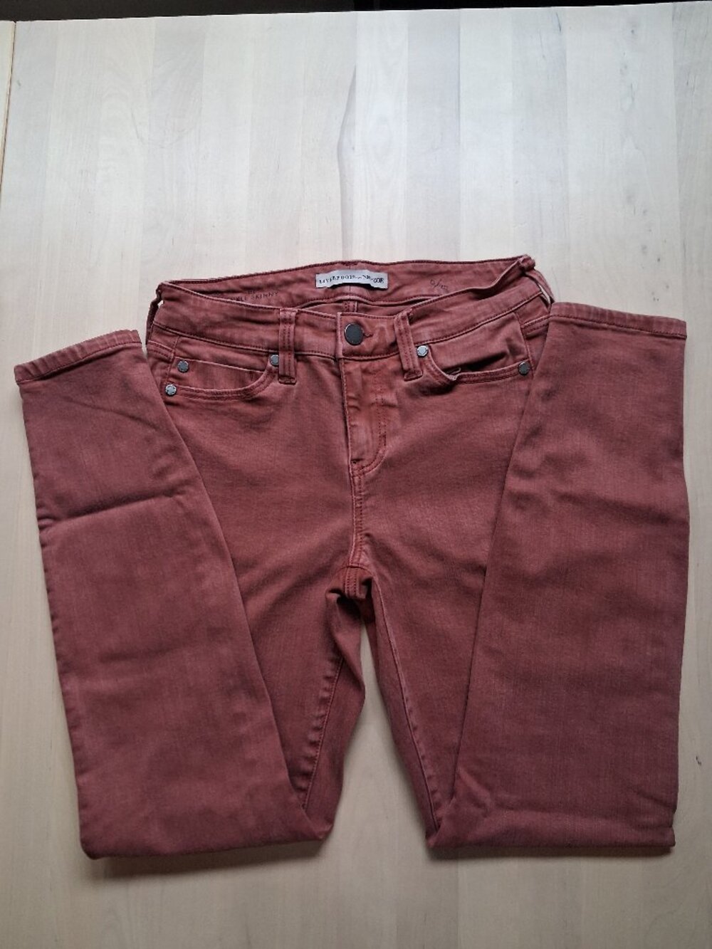 brick red Liverpool for Nic+Zoe skinny 25"